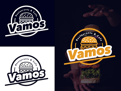 Vamos Restaurant & Cafe - Logo branding design illustration logo