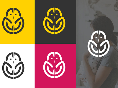 BabyCare Logo design flat icon illustration logo