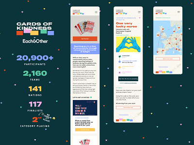 Cards of Kindness app app design cards ui design hackathon research ux