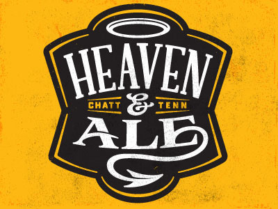 Heaven & Ale ale beer crest devil enclosure growler halo logo
