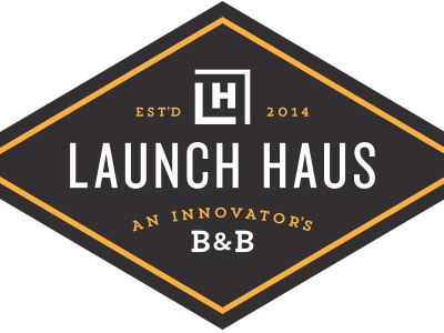 Launch Haus bed breakfast crest diamond hostel initials innovator startup