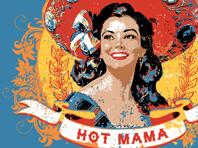 Taco Mamacita "Hot Mama" T-shirt Design