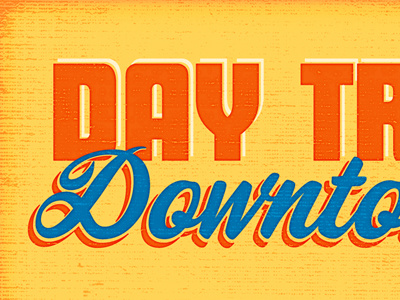 DayTrip Downtown v.2 design identity poster