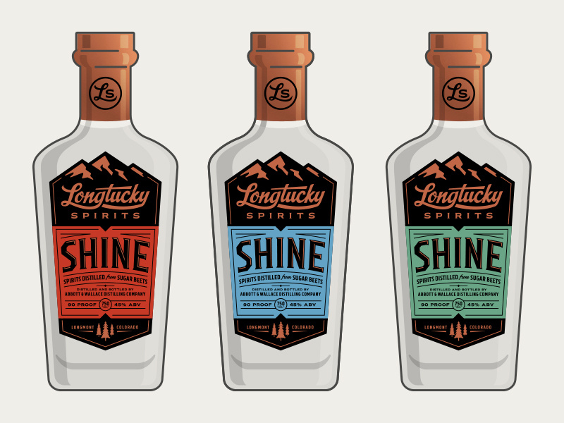 Longtucky Bottles longmont kentucky mountains trees pines colorado alcohol whiskey spirits copper
