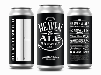 Heaven & Ale Brewing Co. Concept Crowlers