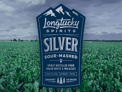 Longtucky Silver Label alcohol colorado craft distillery molasses mountains shine spirits sugar beets