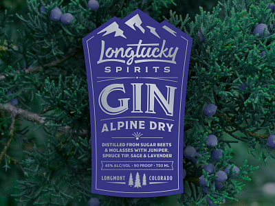 Longtucky Gin Label