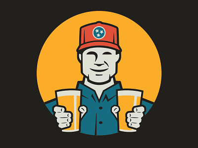 Common John Mascot beer beverage brewery denim pints tennessee tri-star trucker hat work shirt