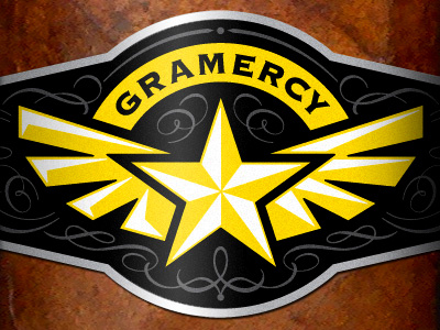 Gramercy Cigars branding cigar. logo packaging star wings