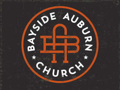 Bayside Auburn Logo A branding church circle logo monogram stamp