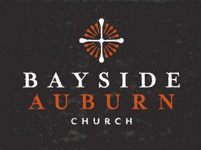 Bayside Auburn Logo B brand branding church cross logo sun