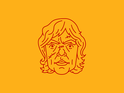 Tyrion Lannister Avatar avatar character flat icon illustration king scar thrones vector