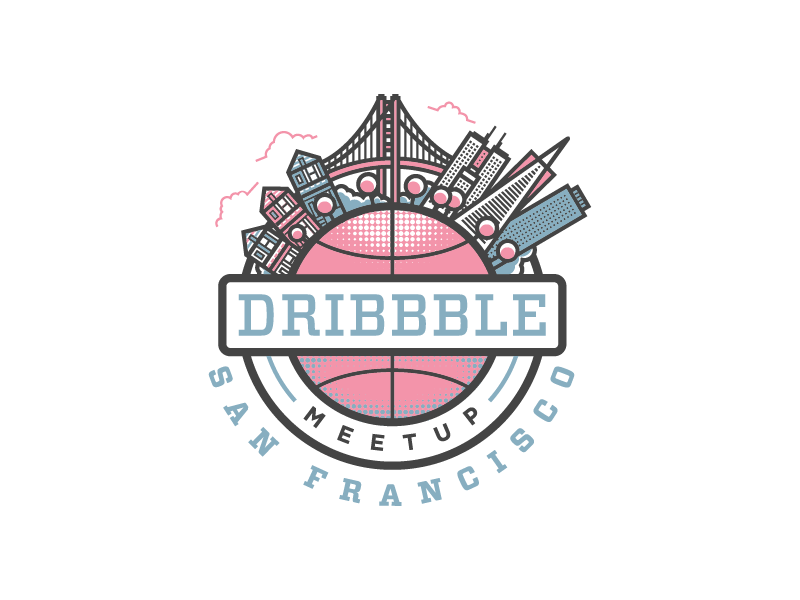 Dribbble San Francisco Meetup city dribbble icon illustration logo meetup san francisco vector