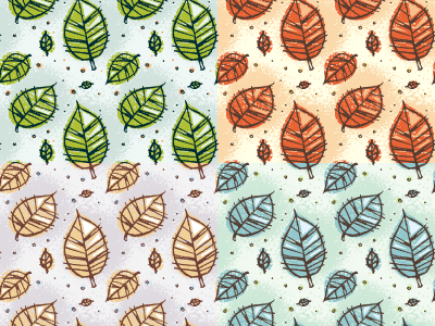 Leaf Seamless illustrator leaf nature pattern seamless texture vector