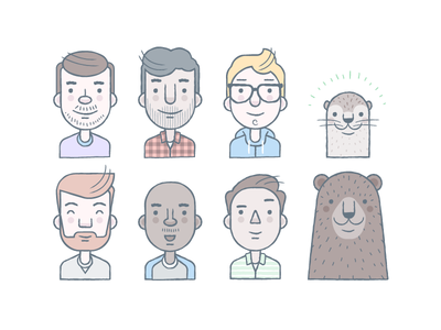 Dropbox Avatars  Illustration character design, Character design