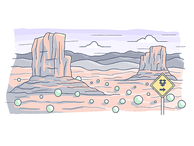404 Idea 404 alone bushes desert empty illustration rocks sign vector