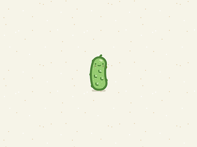 Pickle bumpy cute food fun icon illustration pickle sticker vector