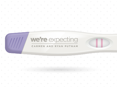 We're Expecting! baby fun happy icon illustrator pregnant typography vector