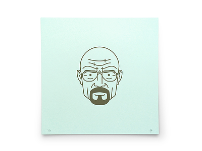 Walt avatar beard glasses illustration meth vector walter white