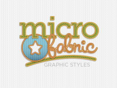 Micro Fabric Graphic Style vector illustrator texture fabric badge graphic style typography