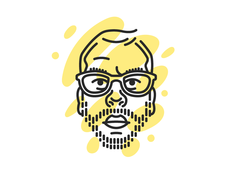 Self-Portrait avatar brush geometric illustration portrait simple texture