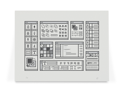 Digital Tools Print collection illustration illustrator print screenprint tools