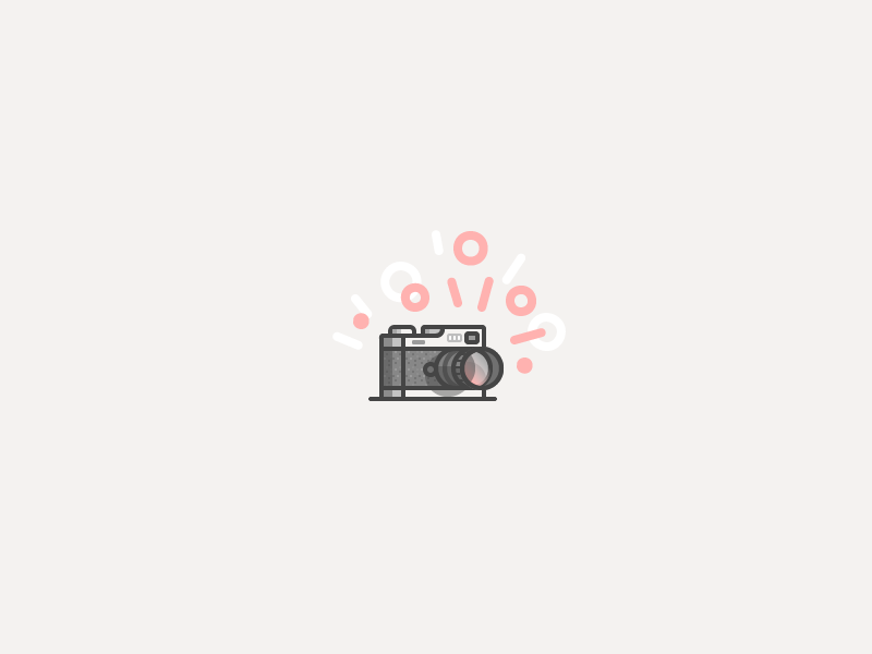 ・゚*✧Snap✧ *・゚ illustration icon vector camera pattern lens