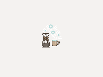 ･ﾟ• ◦ Buzz ◦ • ･ﾟ caffeine chemex coffee icon illustration mug vector