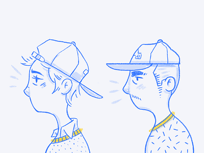 Cap Characters avatar cap characters hand drawn hat illustration pattern sketch texture