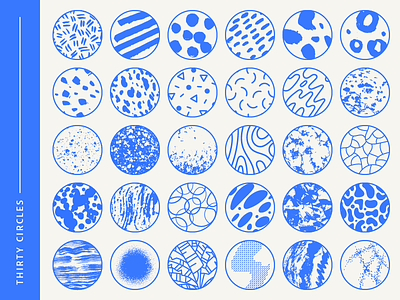 Thirty Circles abstract exercise illustration texture vector