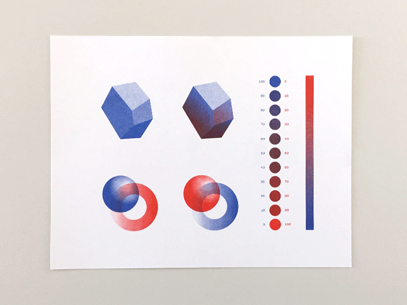 Riso References color gradient illustration palette pattern texture print riso