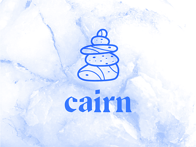 Cairn Icon icon illustration logo rock stack vector