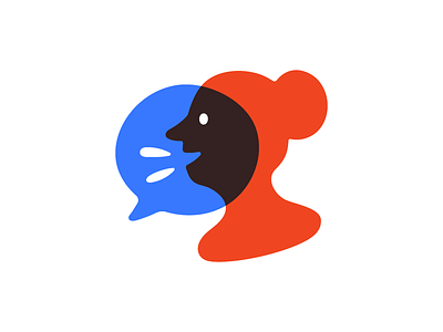 Call Your Rep Mark avatar icon illustration logo mark person talk woman