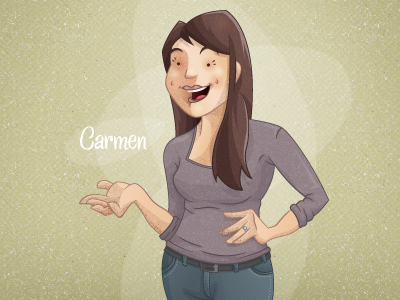 Carmen Avatar avatar character illustration illustrator texture vector