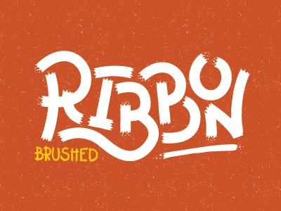 VM Brushed Ribbon Brushes brush custom illustrator ribbon texture type typography vector vintage