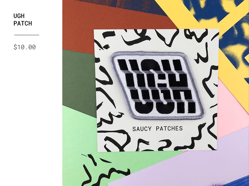 Ugh Patch riso risoograph ugh patch typography