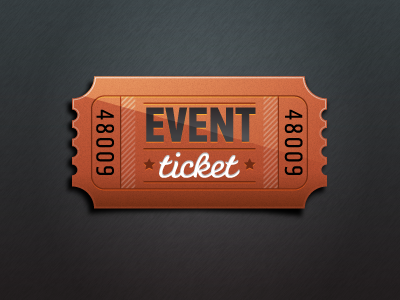 Event Ticket icon ticket typography vector