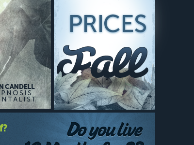 Prices Fall autumn fall typography