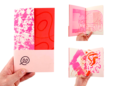 Red Scrapper art illustration layout print risograph risoprint texture zine