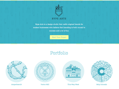 Rype Arts Site Update brand logo pattern svg typography ui update vector web