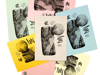 Boulder Postcards 01 abstract illustration postcard print risograph texture