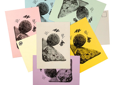 Boulder Postcards 02 illustration postcard risograph risoprint texture