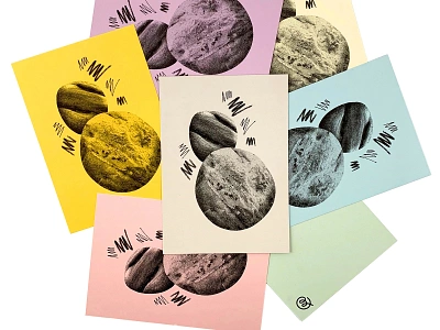 Boulder Postcards 03 illustration postcard print risograph texture