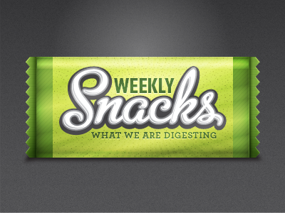 Weekly Snacks candy icon illustrator logo typography vector yum