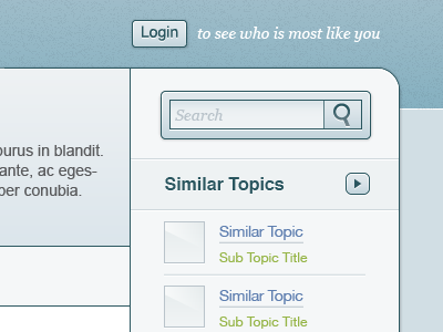 Sidebar icons illustrator interface sidebar vector web