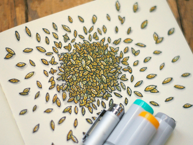 Leaf Pile Sketch