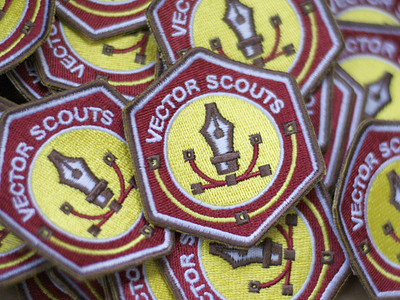 Vector Scouts Patch badge logo patch pen pen tool photo seal
