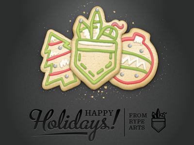 Holiday Card cookie holiday icon illustration illustrator typography vector yummy