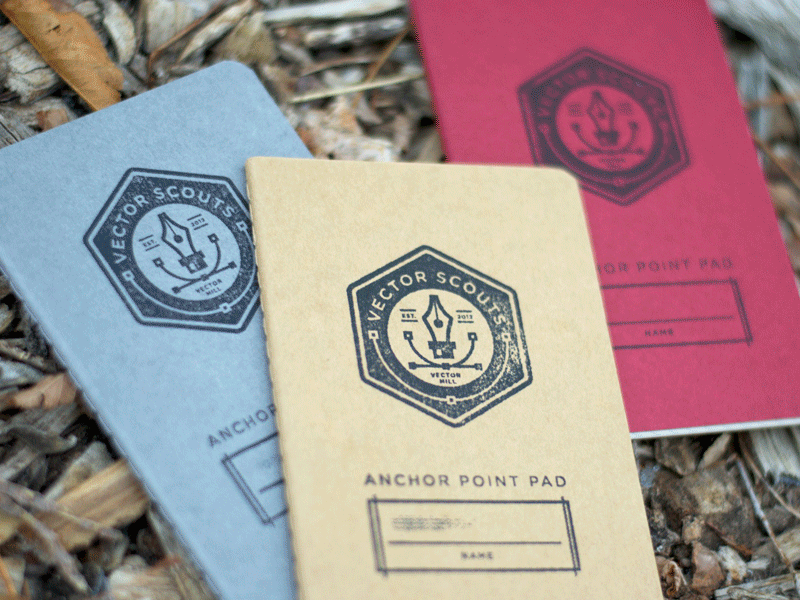 VS Anchor Pads badge camp logo notebook pad photo product scouts seal stamp