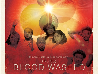 Blood Washed CD Cover cd artwork cd cover design vintage